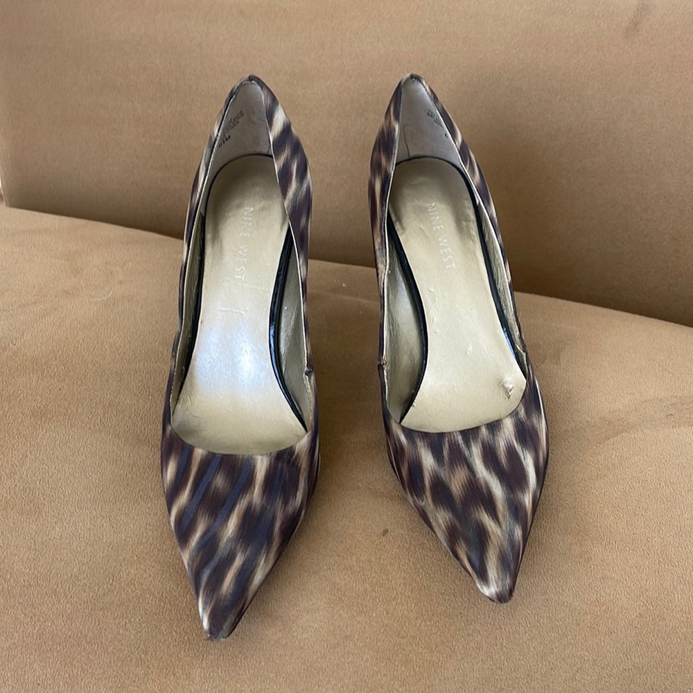 Nine West leopard heels